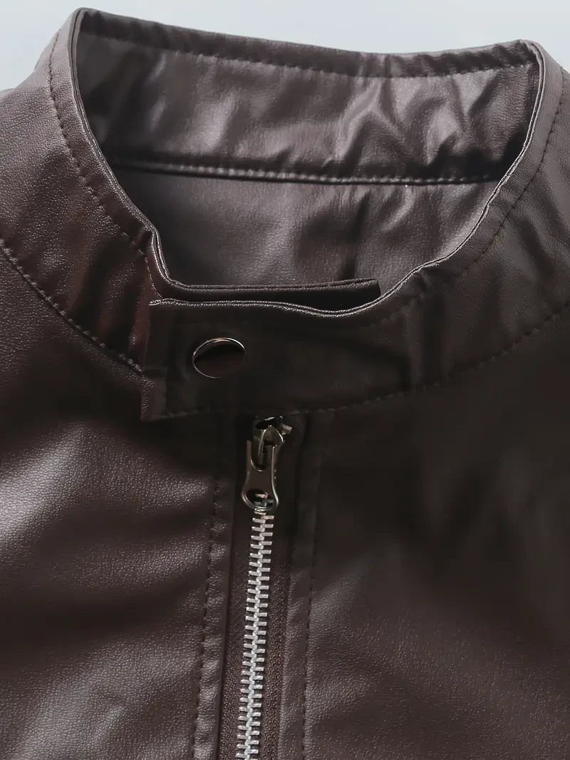Ultra-Premium Leather Jacket Dual Zip Chest— Kansas City Chiefs SPTSLJ022