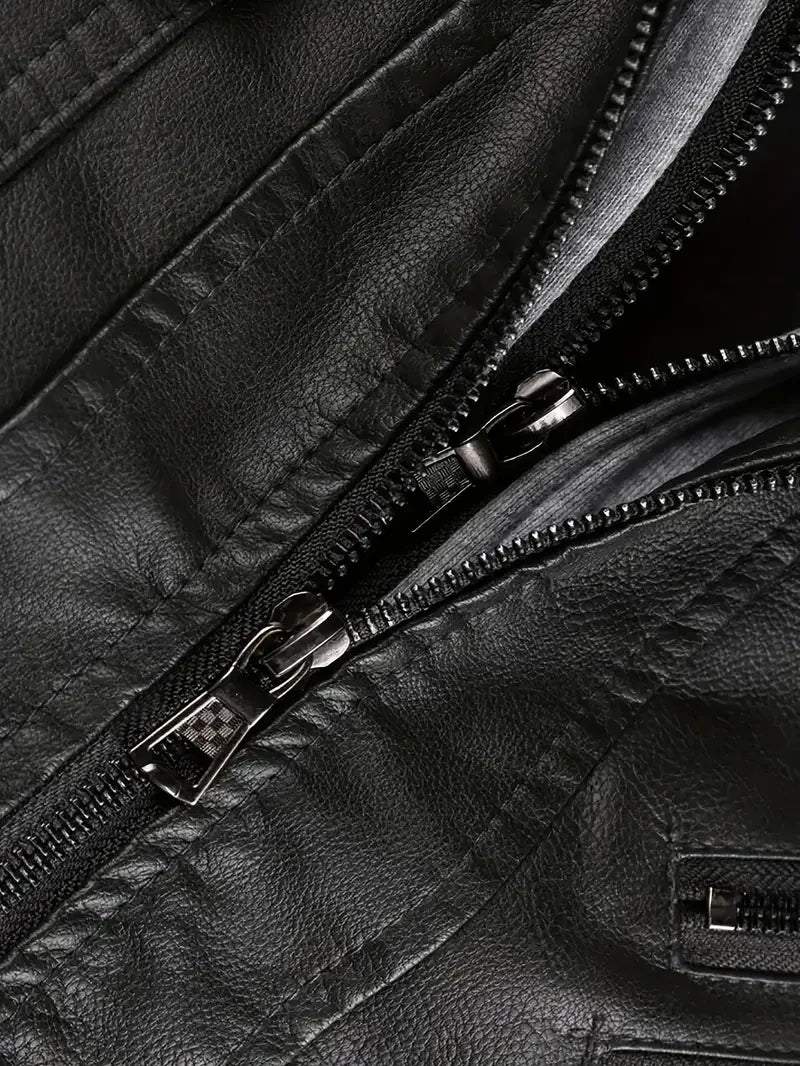Chicago Bears VITC9015 – Premium & Ultra-Thick Leather Jacket with Fleece Hood