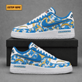 Los Angeles Chargers | Premium NFL Fear The Team AF1 Sneakers - VA38827