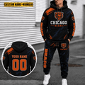 Chicago Bears Personalized Combo Hoodie And Sweatpants Gift For Fan VA1062