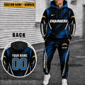 Los Angeles Chargers Personalized Combo Hoodie And Sweatpants Gift For Fan VAN6626