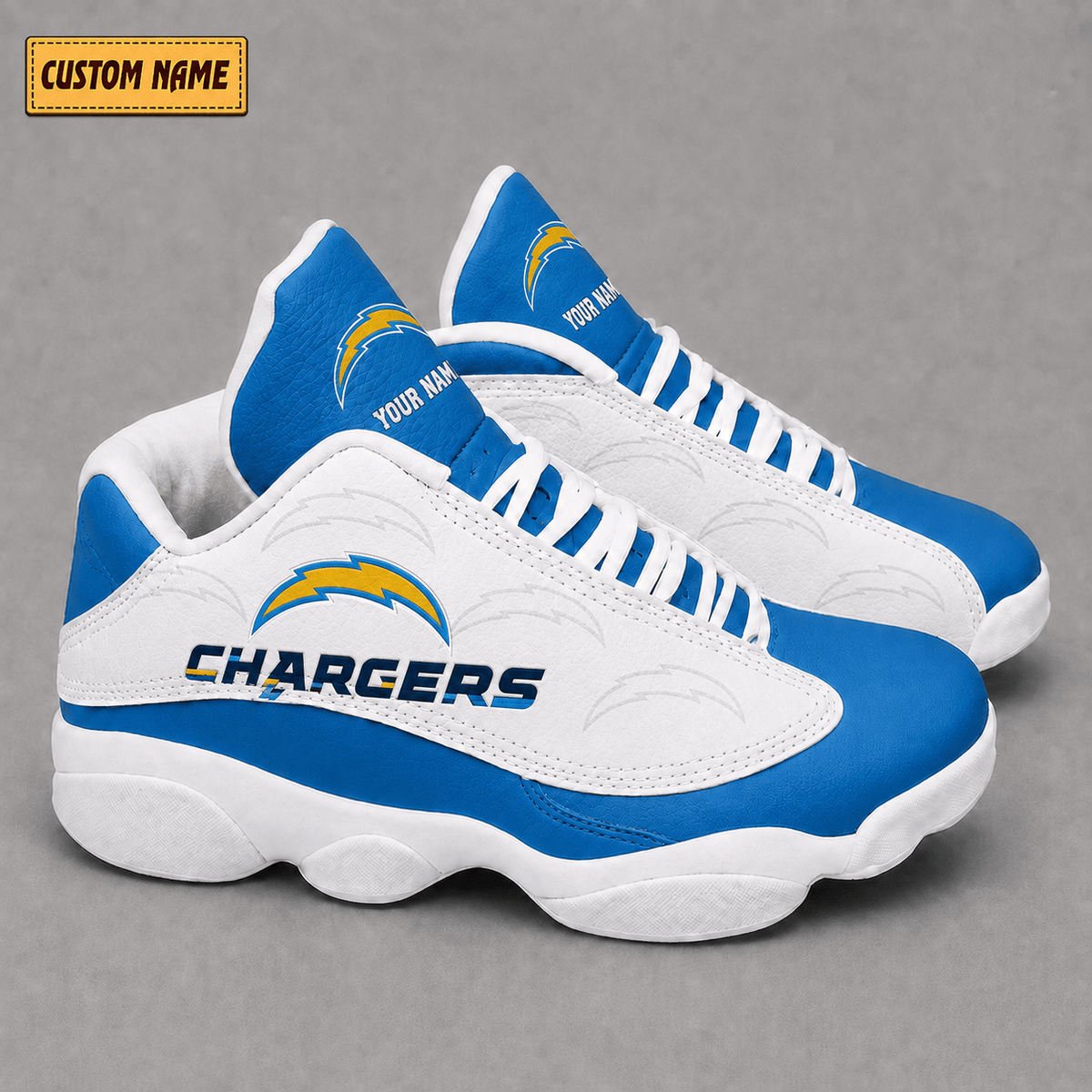 Los Angeles Chargers Chiefs Air JD13 Sneakers VA338925
