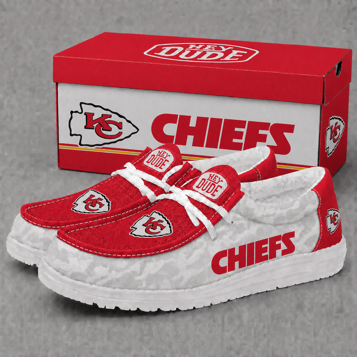 Kansas City Chiefs | Premium NFL Football Field Fan Loafer Shoes - VA22519