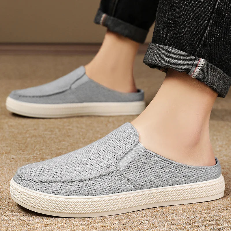 Half Slipper Man Shoes Summer Breathable Casual Comfortable Wearing Outside Slippers At Home Men's Shoes Free Shipping Shoes