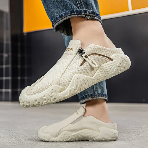 High Quality Men Lightweight Loafers Outdoor Slip On Casual Walking Shoes Summer Narrow Width Korean Style Soft Bottom Slip-ons