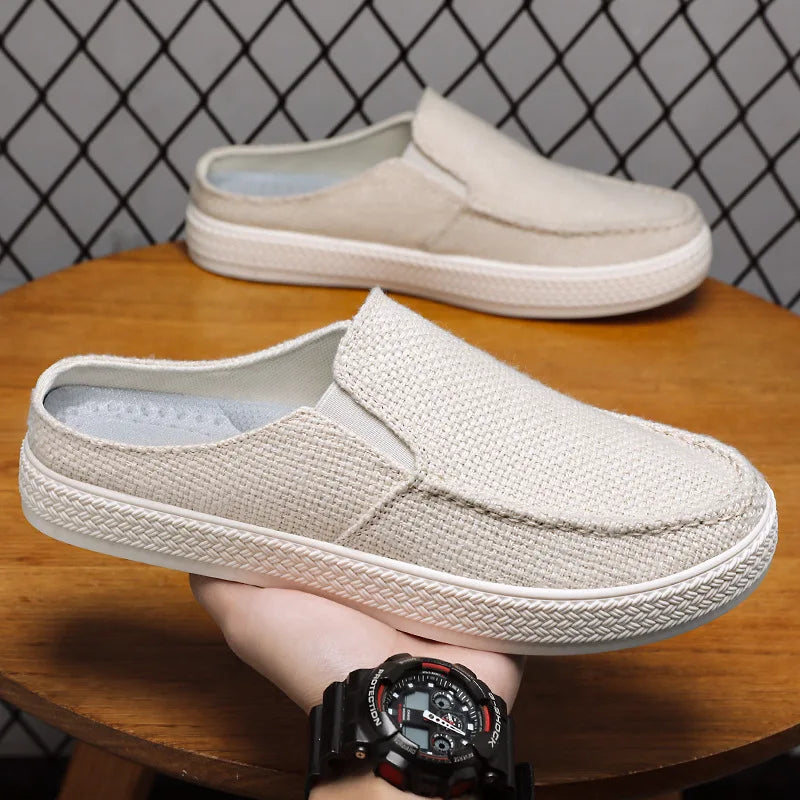 Half Slipper Man Shoes Summer Breathable Casual Comfortable Wearing Outside Slippers At Home Men's Shoes Free Shipping Shoes
