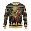 NFL New Orleans Saints Groot Hug All Over Print Thicken Sweater