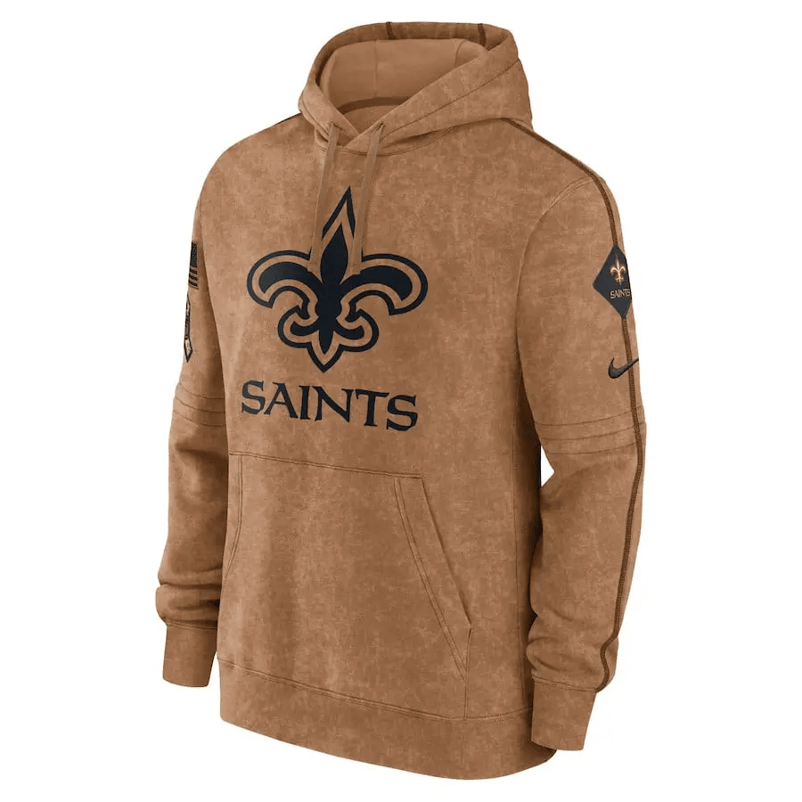 New Orleans Saints Men's Sideline Pullover Hoodie AZMSPHD023