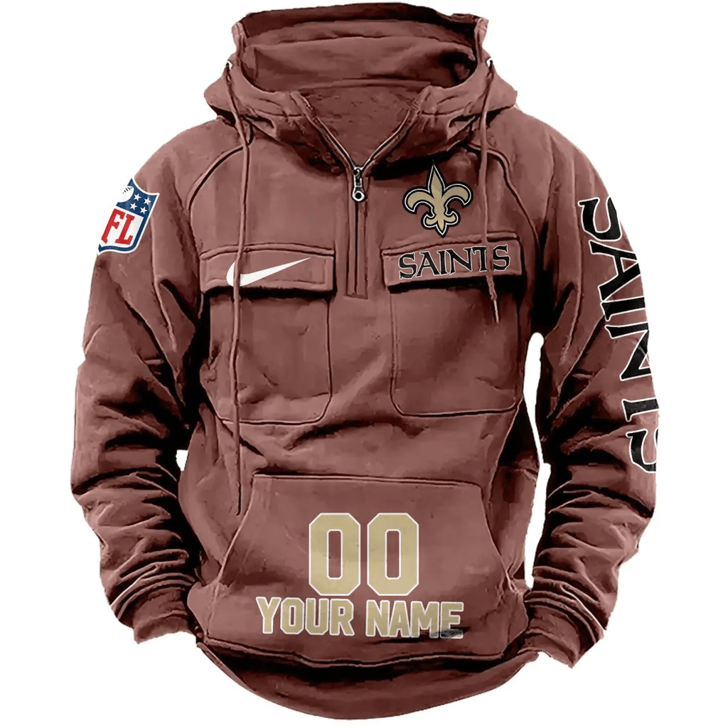 New Orleans Saints Vintage Men Hoodie AZVMHD084