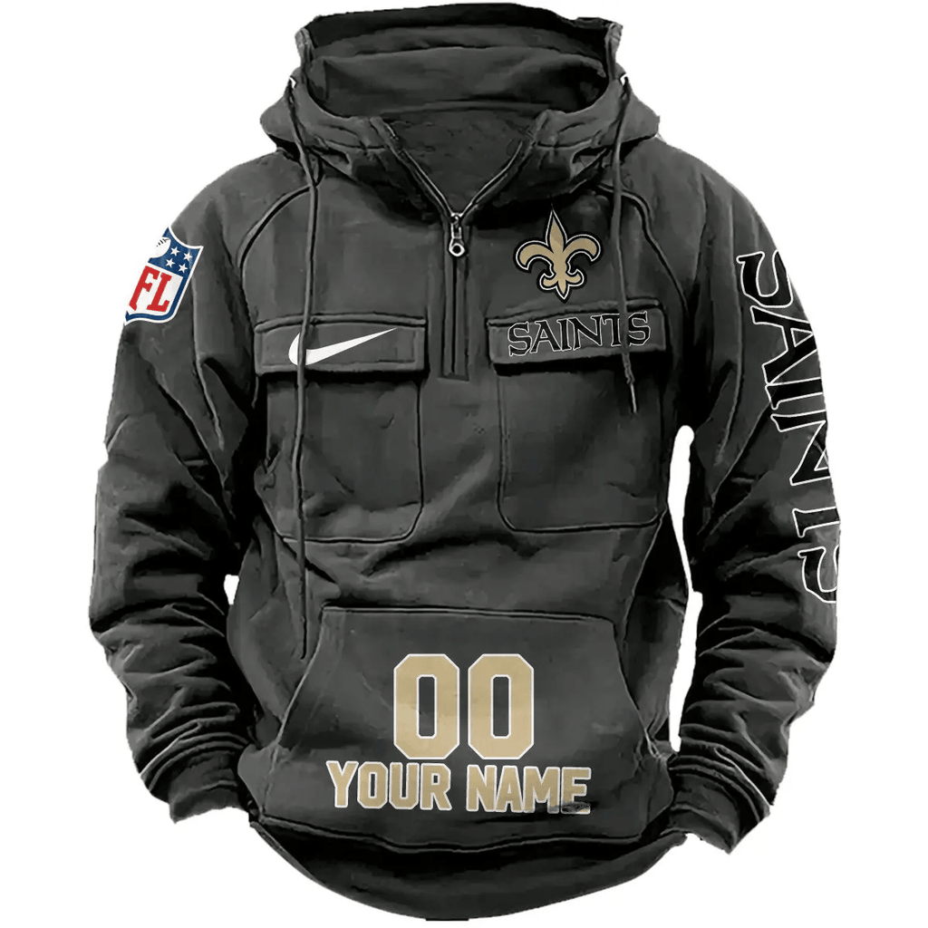 New Orleans Saints Vintage Men Hoodie AZVMHD084
