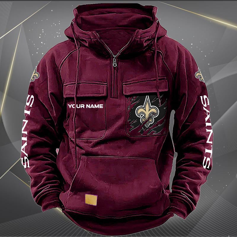 New Orleans Saints Vintage Men Hoodie AZVMHD054