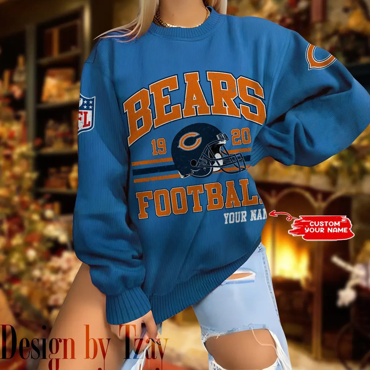 Chicago Bears Personalized Fashion Design New Woolen Sweater  BGSWT306