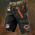 Chicago Bears Pocket Print Cargo Shorts (Belt Not Included) S9MCS006