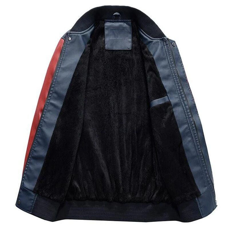 Signature Series Leather Jacket — Plush Sherpa Lining Los Angeles Chargers HVKE1024
