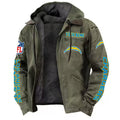 Los Angeles Chargers DMJK0018 Hooded Cardigan Jacket