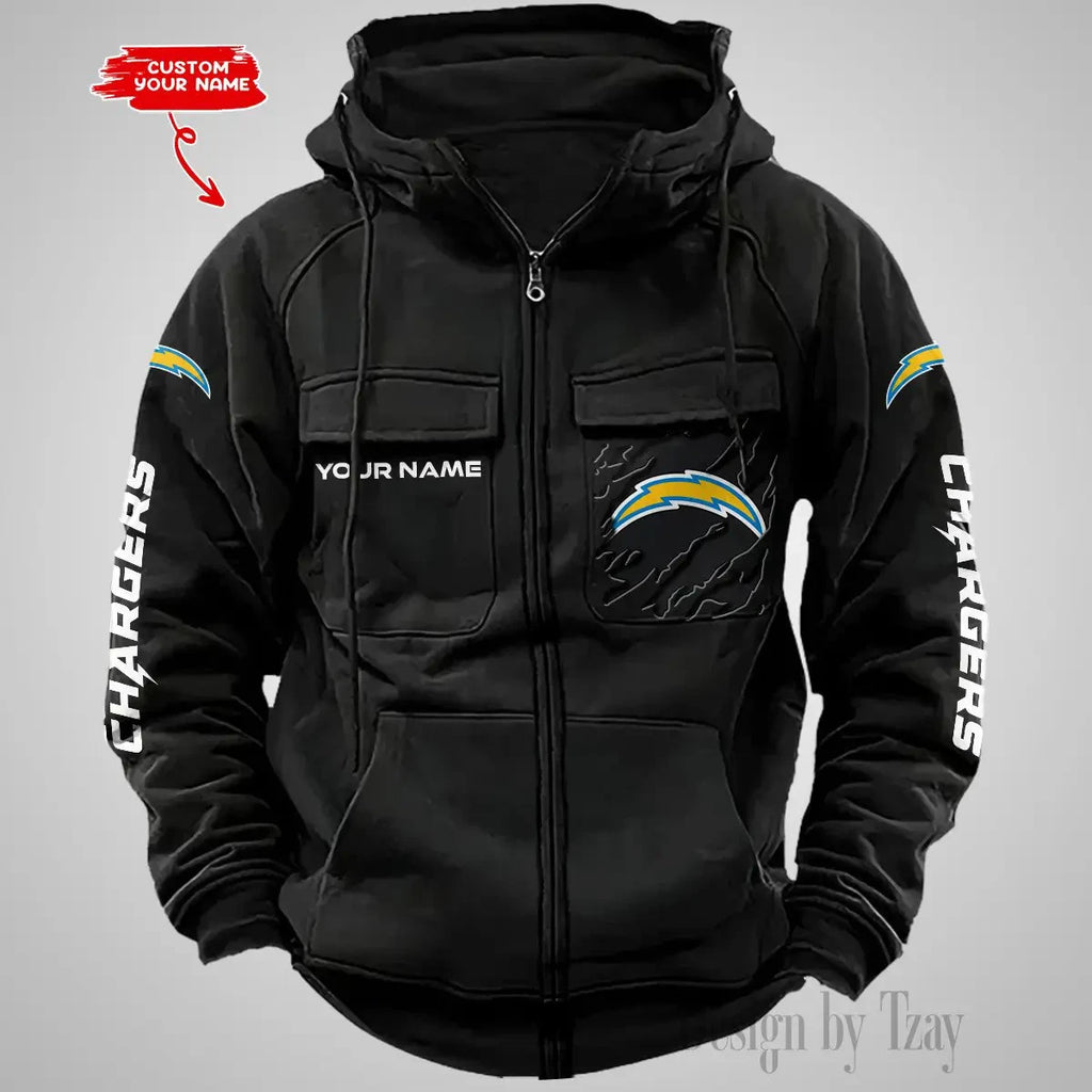 Los Angeles Chargers Vintage Men's Hoodie DV2 AZVMHD049