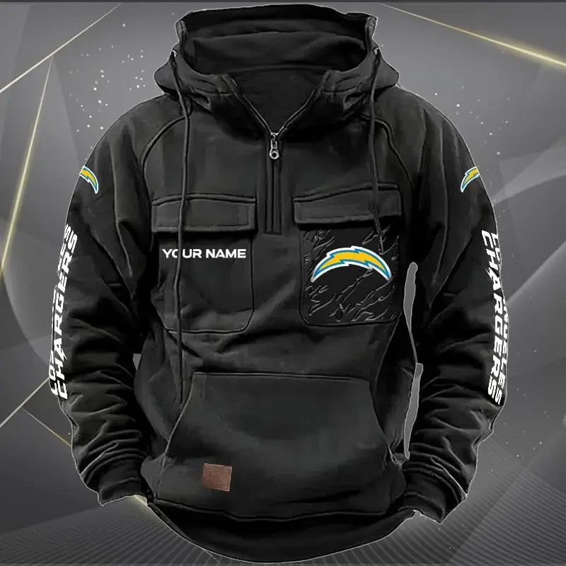 Los Angeles Chargers Vintage Men's Hoodie DV2 AZVMHD049