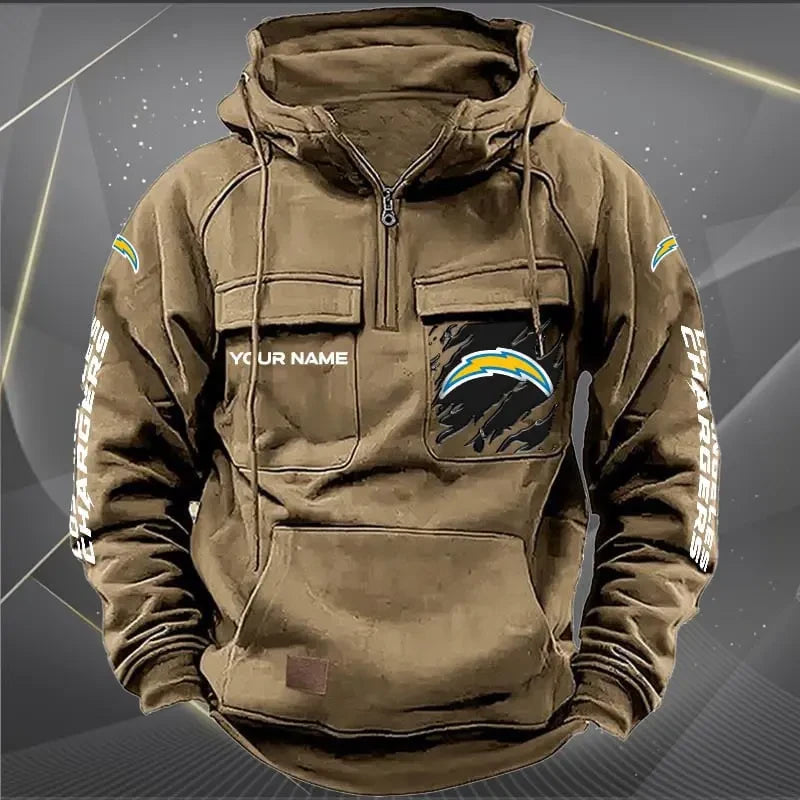 Los Angeles Chargers Vintage Men's Hoodie DV2 AZVMHD049