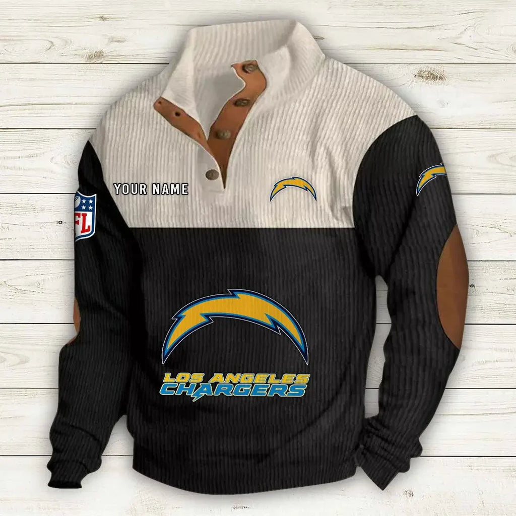 Los Angeles Chargers Double Stand Collar Sport Hoodie S9DBSCH1013