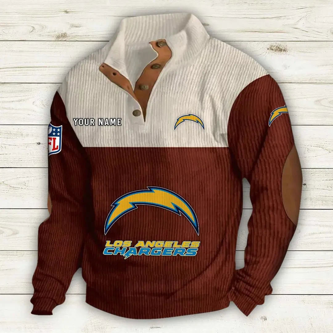 Los Angeles Chargers Double Stand Collar Sport Hoodie S9DBSCH1013