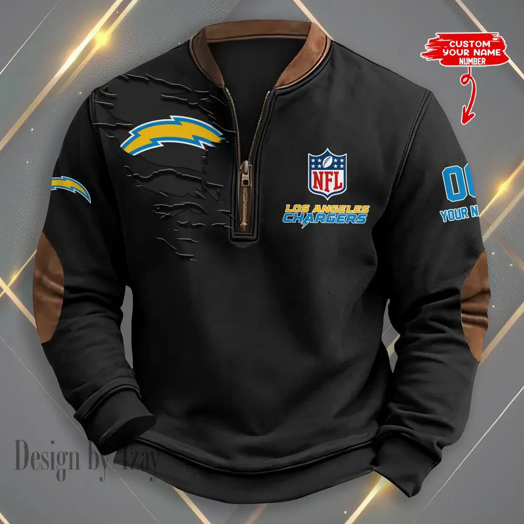 Los Angeles Chargers Print Vintage Sweatshirt S9MPZNS050