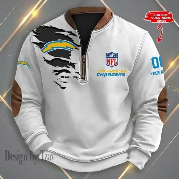 Los Angeles Chargers Print Vintage Sweatshirt S9MPZNS050