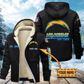 Los Angeles Chargers | Zip Up Fur Coat ANZTZH133