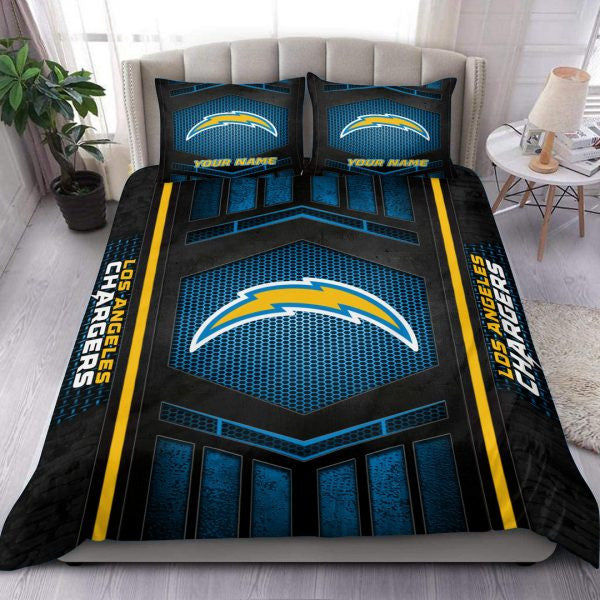 Los Angeles Chargers Personalized Bedding Set Best Gift For Fan BGBED120
