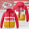 Kansas City Chiefs | Premium NFL Strength Through Christ Windbreaker Jacket NTH1