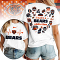 Chicago Bears | Premium NFL Heartbeat Fan Spirit 3D Shirt TD018