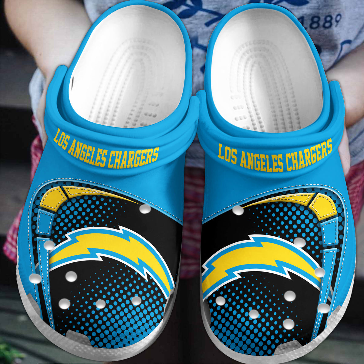 Los Angeles Chargers | Premium NFL Crocs Shoes VAN3114