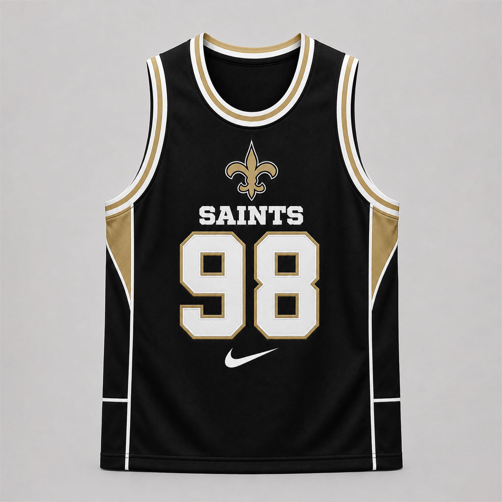 New Orleans Saints | Premium NFL Custom Basketball Tank Top For Men And Women NDN