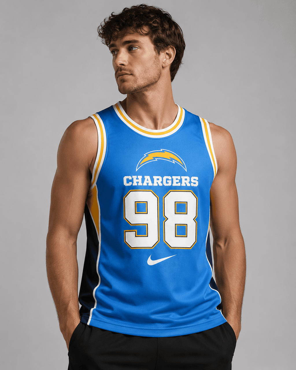 Los Angeles Chargers | Premium NFL Custom Basketball Tank Top For Men And Women NDN