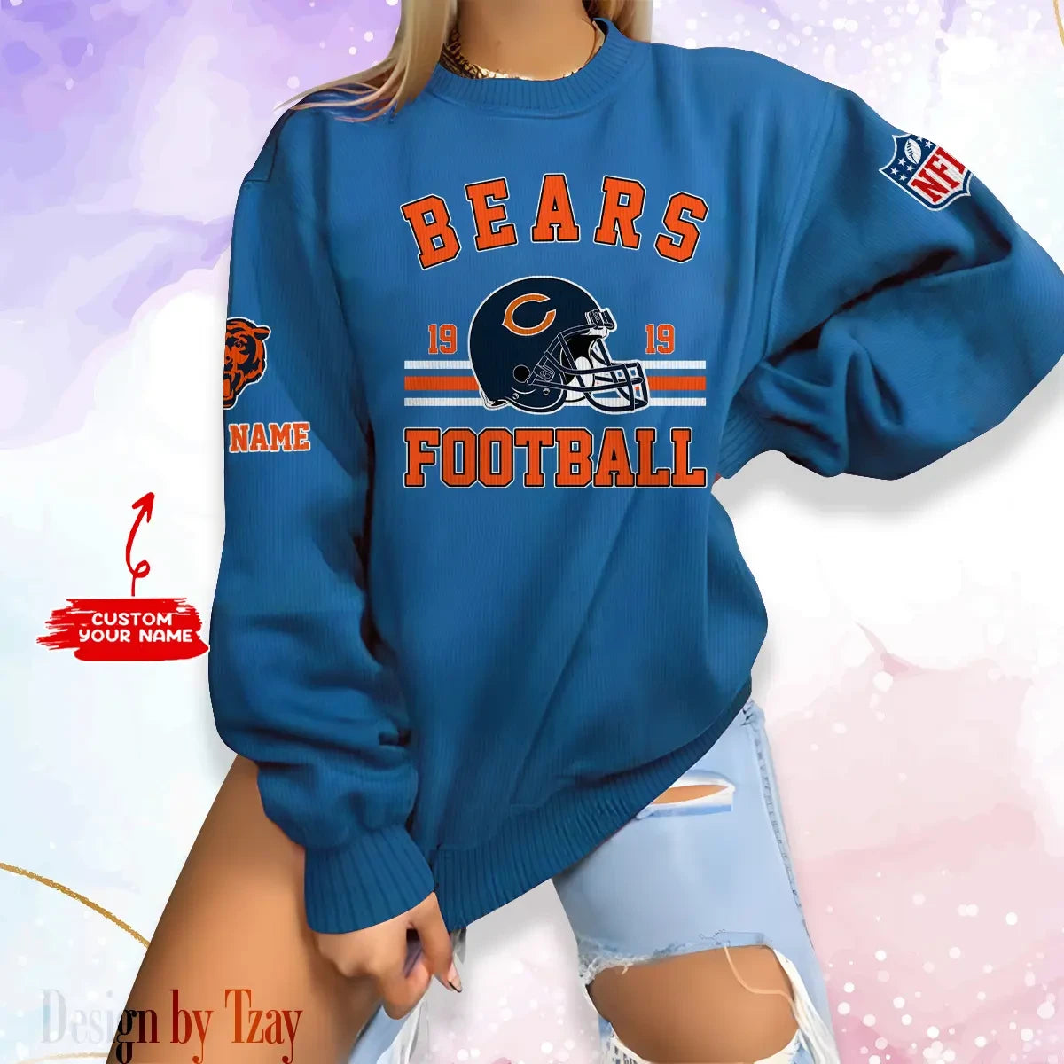 Chicago Bears Personalized Fashion Design New Woolen Sweater  BGSWT222