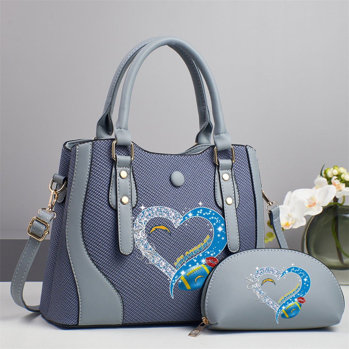 Emerald Tote — Free Wristlet Included Los Angeles Chargers PUHA018