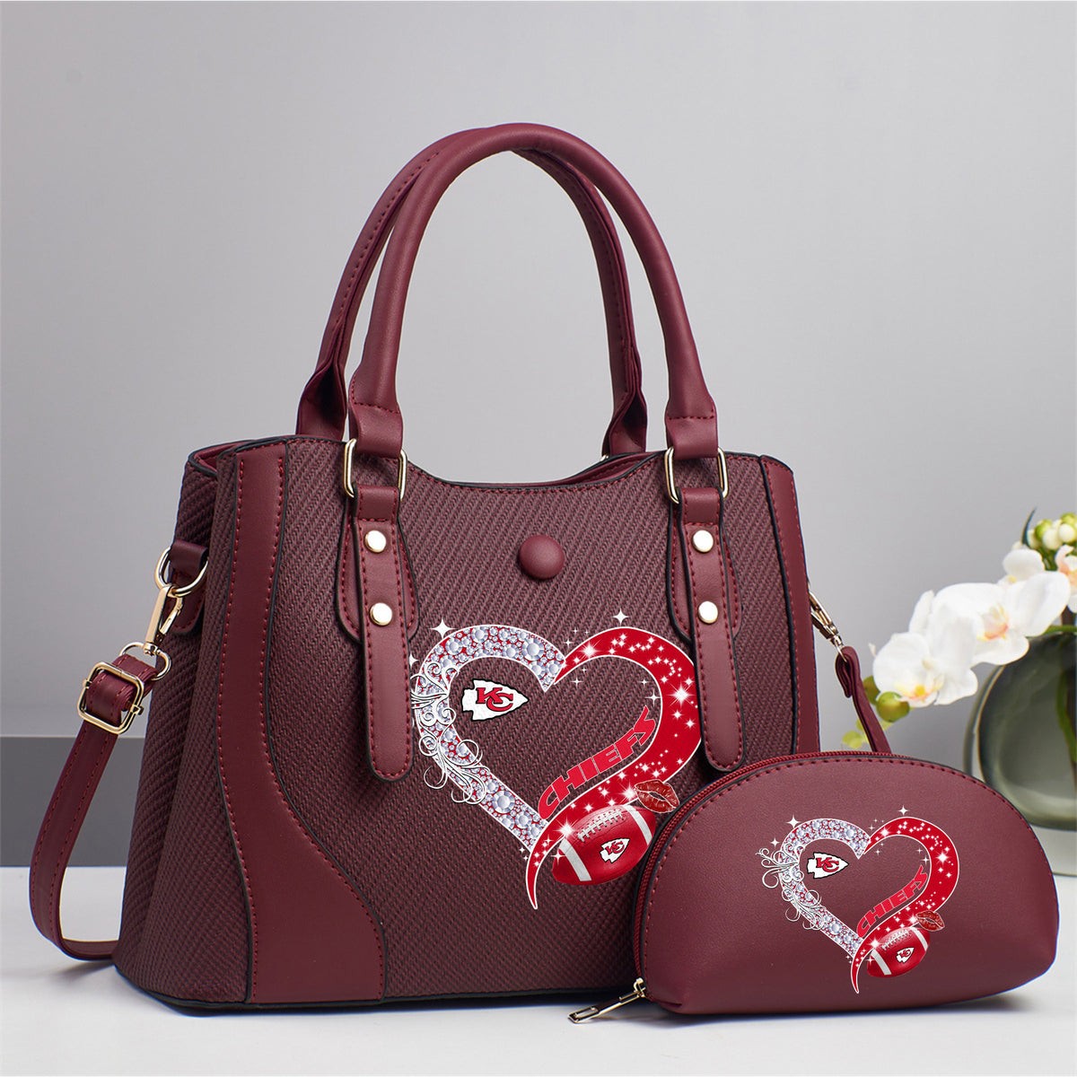 Emerald Tote — Free Wristlet Included Kansas City Chiefs PUHA016