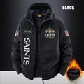 New Orleans Saints Fleece Fashion Hooded Jacket Outdoor SPTFFHJ023