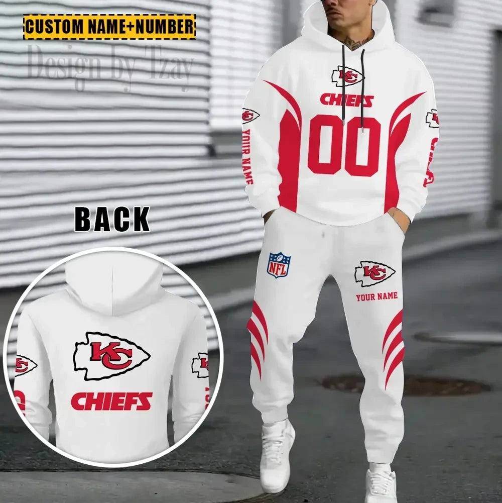Kansas City Chiefs Combo Hoodie And Sweatpants Gift For Fan AZHD1032